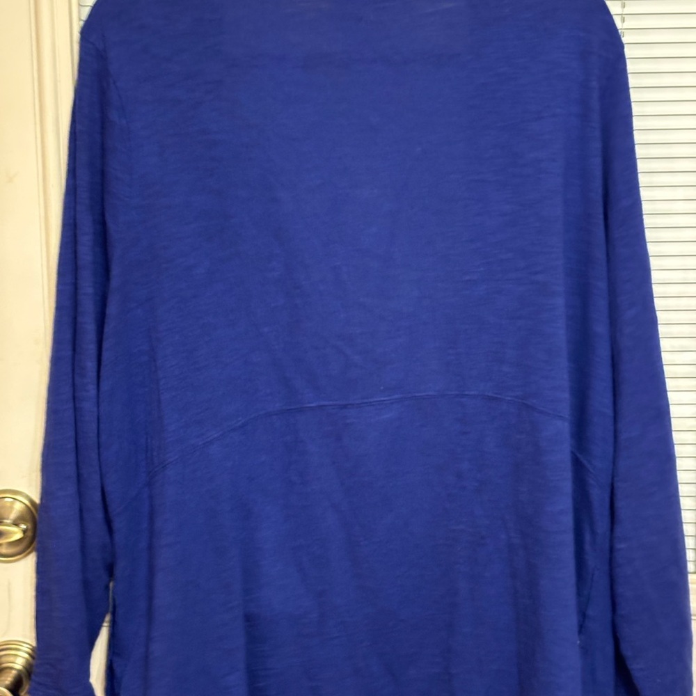 Chico's Vibrant Blue Open Cardigan - Picture 4 of 5